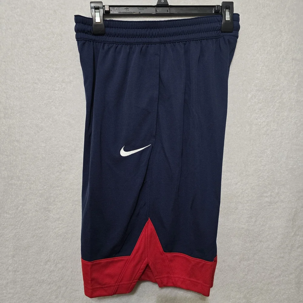 Nike Men's Athletic Shorts in Navy and Red - Picture 3 of 10